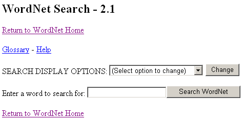 Main search window